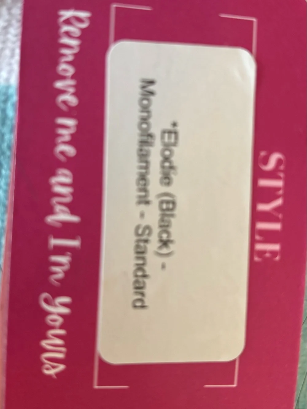 Chelsey Smith Crown - Elodie Monofilament- NWOT